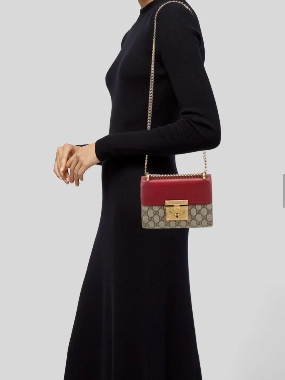 Gucci 🌹Padlock Small GG Supreme Shoulder Bag -Excellent condition - Picture 5 of 14